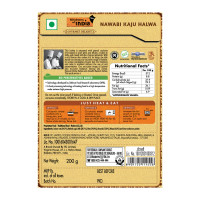 Kitchens of India Nawabi Kaju Halwa, ITC Ready to Eat Indian Sweet Dish, Just Heat and Eat, 200g