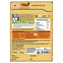 Kitchens of India Yakhni Pulao, ITC Ready to Eat Indian Dish, Just Heat and Eat, 250g