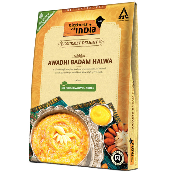 Kitchens of India Ready to Eat Badam Halwa, 200g