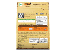 Kitchens of India Vegetable Pulao, ITC Ready to Eat Indian Dish, Just Heat and Eat, 250g