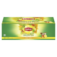 Lipton Honey Lemon Green Tea Bags 100 pcs, All Natural Flavour, Zero Calories - Improves Metabolism & Reduces Waist