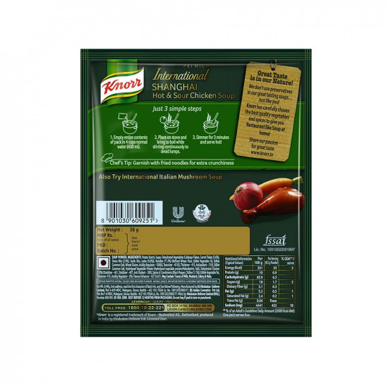 Knorr Shanghai Hot & Sour Chicken Soup, 38g