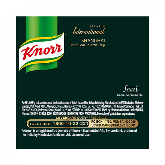 Knorr Shanghai Hot & Sour Chicken Soup, 38g
