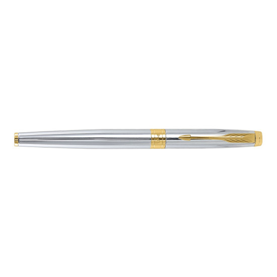Parker Aster Shiny Chrome |Gold Trim |Roller Ball Pen Parker Aster Shiny Chrome |Gold Trim |Roller Ball Pen