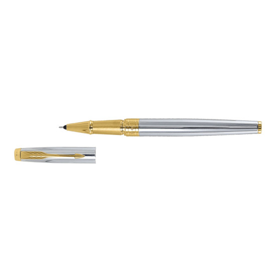Parker Aster Shiny Chrome |Gold Trim |Roller Ball Pen Parker Aster Shiny Chrome |Gold Trim |Roller Ball Pen