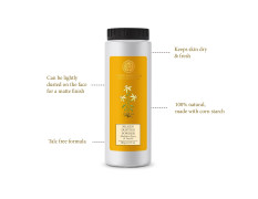 Forest Essentials Silken Dusting Powder Mashobra Honey & Vanilla | Natural Talc Free Powder with Vanilla & Honey| Highly Absorbent & Refreshing
