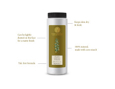 Forest Essentials Silken Dusting Powder Oudh & Green Tea | Natural Dusting Powder For Refreshing & Scented Skin | Talc-free | 90 g