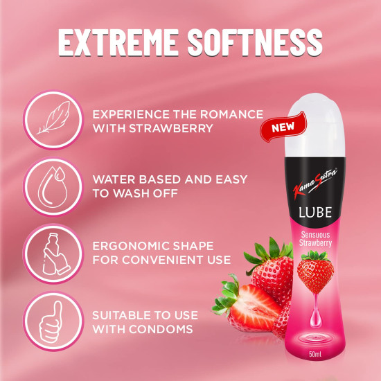 KamaSutra Strawberry Personal Lubricant - 50 ml KamaSutra Strawberry Personal Lubricant - 50 ml