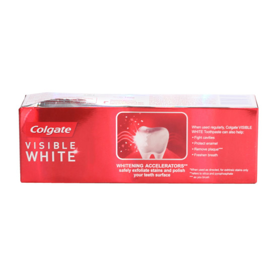 Colgate Toothpaste - Visible White Whitening, 100G Pack