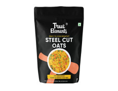 True Elements Steel Cut Oats 1kg - Steel Cut Oats for Weight Management | Sugar Free Oats | Healthy Breakfast | 100% Wholegrain | Diabetic Friendly Oats | Breakfast Cereal