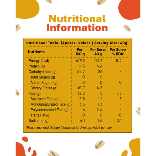 True Elements Steel Cut Oats 1kg - Steel Cut Oats for Weight Management | Sugar Free Oats | Healthy Breakfast | 100% Wholegrain | Diabetic Friendly Oats | Breakfast Cereal