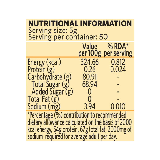 A TATA Product - ORGANIC INDIA Himalayan Multi Floral Honey 250g, Raw & Unprocessed, Natural & Organic, Sourced From the Shivalik Range of the Himalayas, Rich in Nutrients, Antioxidants