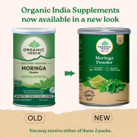 A TATA Product - Organic India Moringa Powder - 100g, Essential Nutrition Superfood, Helps Naturally Boost Energy Levels, Improves Stamina & Vitality, Rich In Vitamins & Minerals