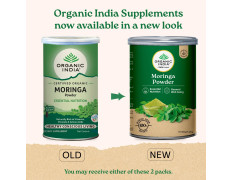A TATA Product - Organic India Moringa Powder - 100g, Essential Nutrition Superfood, Helps Naturally Boost Energy Levels, Improves Stamina & Vitality, Rich In Vitamins & Minerals