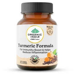 A TATA Product - Organic India Turmeric Formula - 60 Veg Capsules