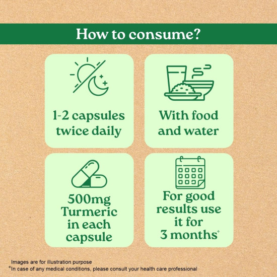 A TATA Product - Organic India Turmeric Formula - 60 Veg Capsules