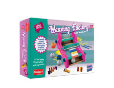 Funskool Handycrafts Weaving Factory, Weaving Loom, Weave Your own Fabric, Portable Weaving Machine, Art and Craft Kit, DIY Kit, Ages 8 Years and Above, Multicolour