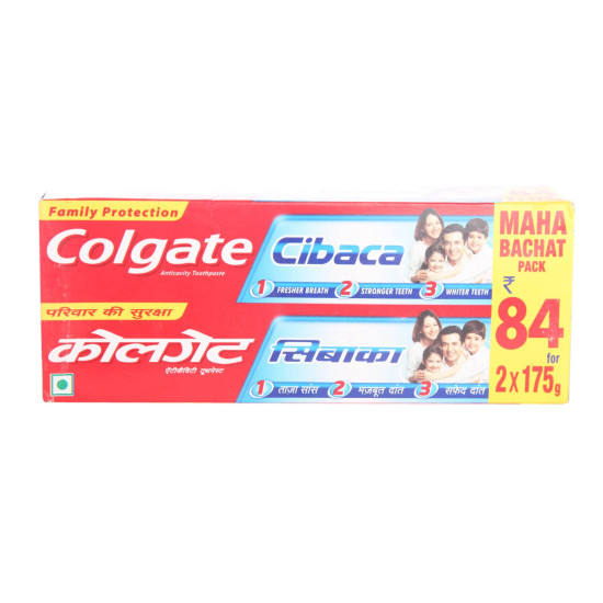 Colgate Toothpaste Cibaca, 2X175G Pack, Cavity Protection