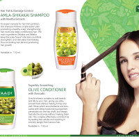 Vaadi Herbals Amla Shikakai Hair fall and Damage Control Shampoo, 110ml with Olive Conditioner, 110ml