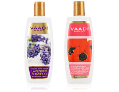 Vaadi Herbals Lavender Shampoo, 350ml with Corn Rose Conditioner, 350ml