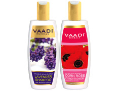 Vaadi Herbals Lavender Shampoo, 350ml with Corn Rose Conditioner, 350ml
