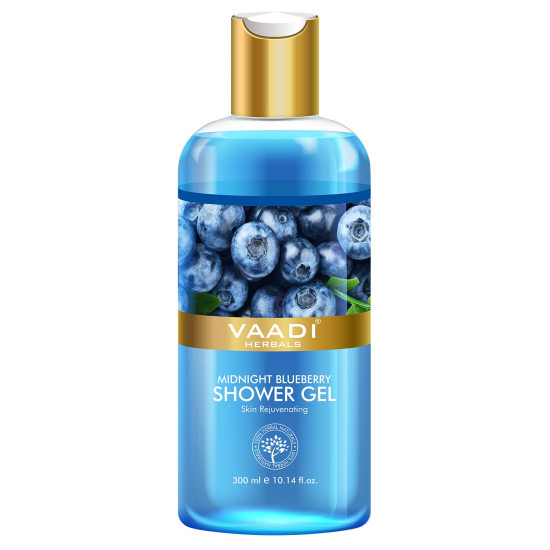 Vaadi Herbals Shower Gel, Midnight Blueberry, 300ml