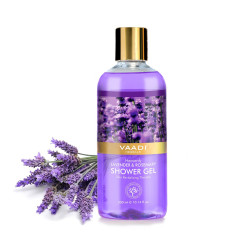 Vaadi Herbals Shower Gel, Heavenly Lavender and Rosemary, 300ml