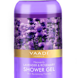 Vaadi Herbals Shower Gel, Heavenly Lavender and Rosemary, 300ml