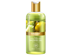 Vaadi Herbals Shower Gel, Breezy Olive and Green Apple, 300ml