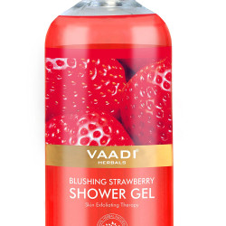 Vaadi Herbals Shower Gel, Blushing Strawberry, 300 ml - Vitamin C Enriched