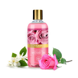 Vaadi Herbals Shower Gel, Enchanting Rose and Mogra, 300ml