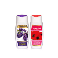 Vaadi Herbals Lavender Shampoo, 110ml with Corn Rose Conditioner, 110ml