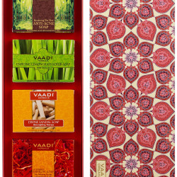 Vaadi Herbals Royal Indian Herb Collection Premium Herbal Handmade Soap Gift Box, 290g