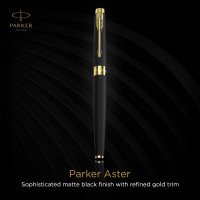 Parker Aster Matte Black |Gold Trim |Roller Ball Pen Parker Aster Matte Black |Gold Trim |Roller Ball Pen