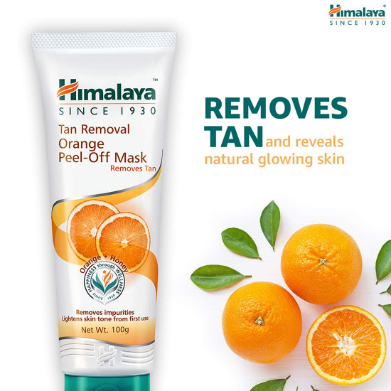Himalaya Herbals Tan Removal Orange Peel-off Mask, 100g