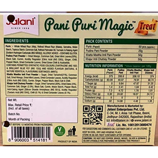 Jalani Pani Puri Magic Treat 220g Box