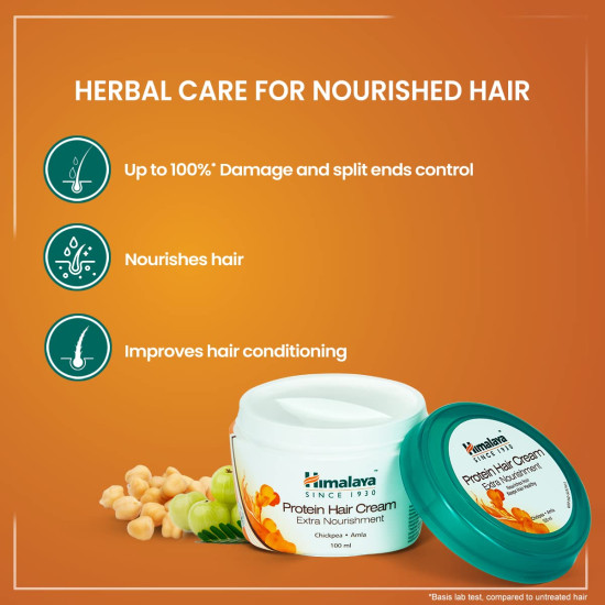 Himalaya Herbals Protein Hair Cream for Normal Hair, 100 Millilitres Himalaya Herbals Protein Hair Cream for Normal Hair, 100 Millilitres