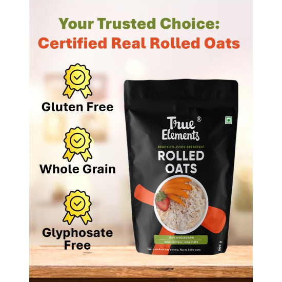 True Elements Rolled Oats 1 kg - Breakfast Cereal