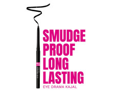 Elle 18 Eye Drama Bold Black Kajal 0.35 g, Matte Finish Kajal Black, Waterproof, Smudge Proof & Long Lasting Kajal with Matte Finish