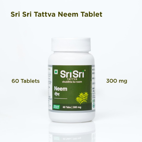 Sri Sri Tattva Neem Tablet 300mg, 60Tab