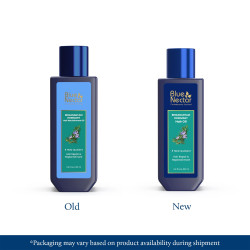 Blue Nectar Rosemary Hair Oil for Hair Growth | Ayurvedic Redensyl Alternative | Non-Sticky Oil with Bhringraj & Amla for Dry, Frizzy Hair (9 Herbs, 100ml)