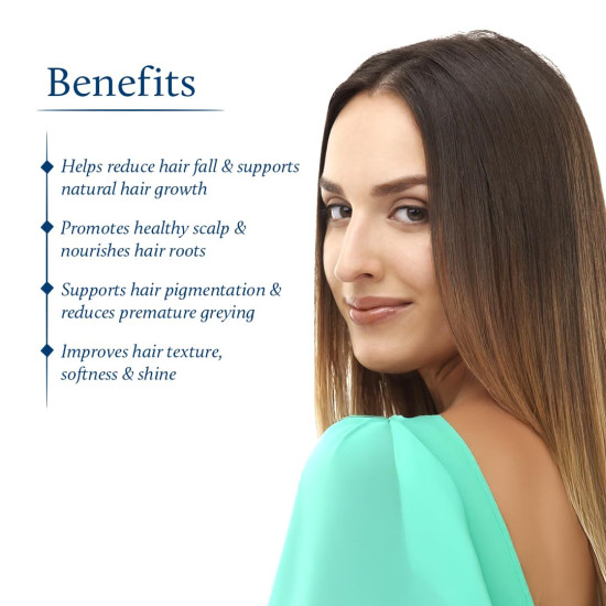 Blue Nectar Rosemary Hair Oil for Hair Growth | Ayurvedic Redensyl Alternative | Non-Sticky Oil with Bhringraj & Amla for Dry, Frizzy Hair (9 Herbs, 100ml)