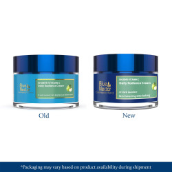 Blue Nectar Natural Vitamin C Face Cream for Glowing Skin Dark Spot Removal Cream for Women with Green Apple and Almond Oil 13 Herbs 50g