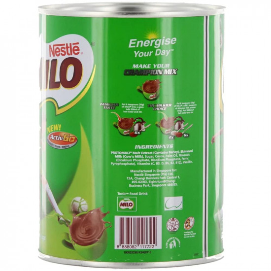 Nestle Milo Original Activ-Go Chocolate Malt Drink Powder, 14.11 Oz / 400 G