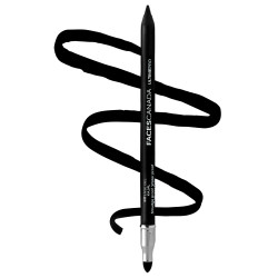 FACES CANADA Ultime Pro Intense Gel Kajal With Smudger & Sharpener - Black, 1.2 g | 24 Hr Long Stay | Waterproof & Smudgeproof | One Swipe Smooth Application | 3-in-1 Kajal, Eyeliner, Smokey Eyeshadow