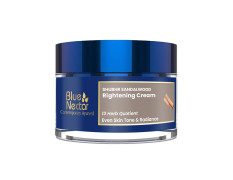 Blue Nectar Ayurvedic Sandalwood Radiance and Skin Brightening Cream Moisturizing Day Cream for Women for Daily Use Plant Based Face Cream for Women (13 Herbs, 50g)