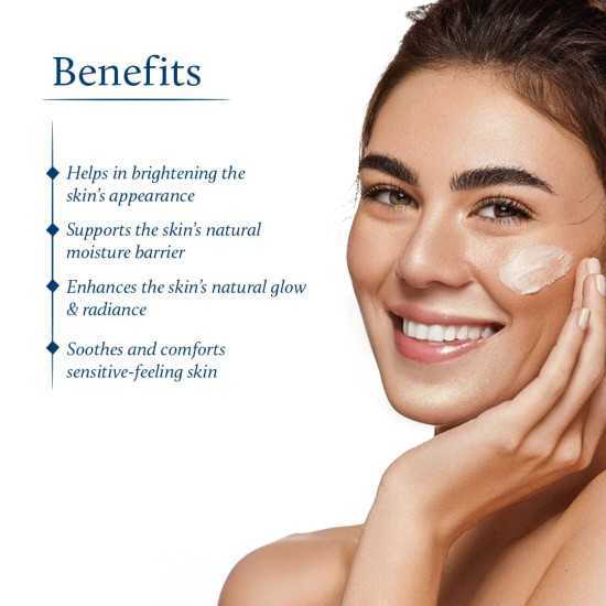 Blue Nectar Ayurvedic Sandalwood Radiance and Skin Brightening Cream Moisturizing Day Cream for Women for Daily Use Plant Based Face Cream for Women (13 Herbs, 50g)