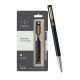 Parker Vector Standard Gold Trim Roller Ball Pen | Ink Color - Blue | Black Body Color | Ergonomic Design | Built for long writing sessions Parker Vector Standard Gold Trim Roller Ball Pen | Ink Color - Blue | Black Body Color | Ergonomic Design | Built for long writing sessions