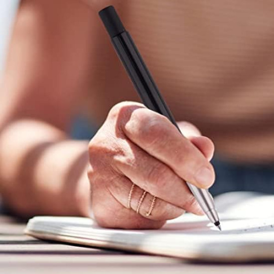 Parker Vector Standard Gold Trim Roller Ball Pen | Ink Color - Blue | Black Body Color | Ergonomic Design | Built for long writing sessions Parker Vector Standard Gold Trim Roller Ball Pen | Ink Color - Blue | Black Body Color | Ergonomic Design | Built for long writing sessions