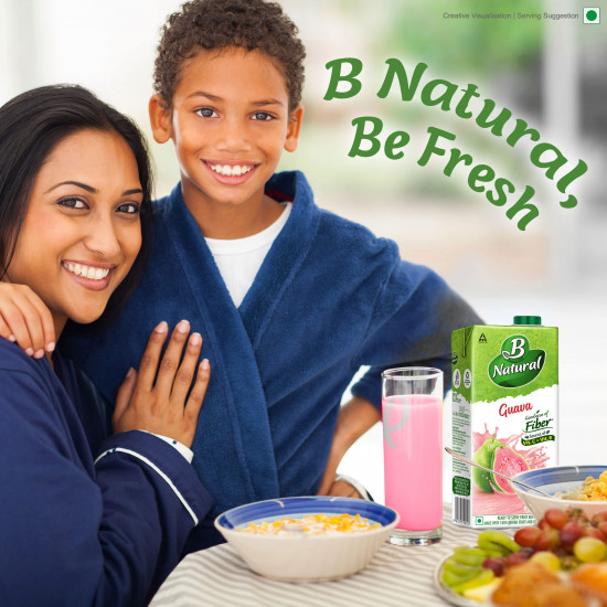 B Natural Guava Juice, Goodness of Fiber, 1 Litre